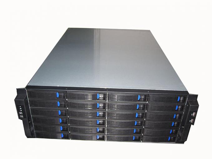 24 Bay Server Case Hot Swap, 4U Rackmount Server Case With 24 Hot
