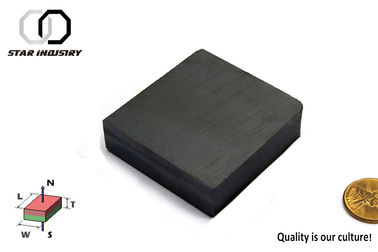 Customised Small Ceramic Magnets , Y35 Ferrite Bar Magnets Black Color