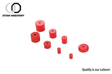 Red Strong Ndfeb Cylindrical Magnet High Durability For Magnetic Assemblies