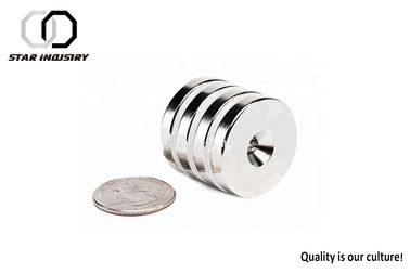 D15 × 2mm Permanent Countersunk Magnets Flat Round Magnet With Hole