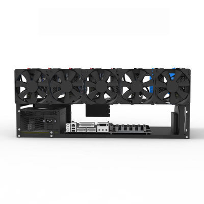 Good Cooling Open Air Mining Rig Frame, Steel Mining Frame Rig, 6GPU Crypto Coin Mining 8GPU (Black)