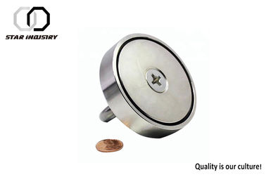 D120mm Industrial Super Strong Magnets NdFeB Fishing Searching Silver Color