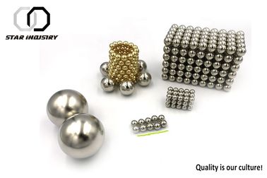 NdFeB Magnetic Sphere Balls 1/2 Inch With Gold Coating High Precision