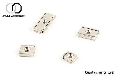 Super Strong Countersunk Magnets , Rectangle Permanent Ndfeb Block Magnets