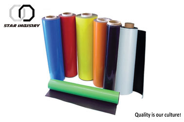 Strong Colored Fexible Magnetic Roll , Flexible Magnetic Sheet Roll 0.05mm Tolerance