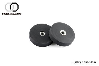 Black Rubber Coated Neodymium Magnets For Flexible Magnetic Flashlight