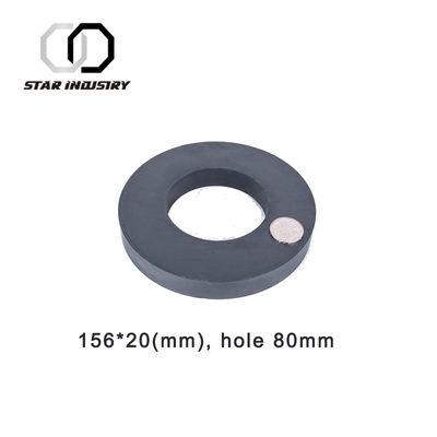 Y30BH Fe2O3 SrO Ferrite ring Speaker Magnet Parts for sale , Block Magnets Mechanical Equipment