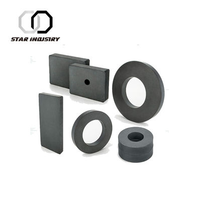 Y30BH Fe2O3 SrO Ferrite ring Speaker Magnet Parts for sale , Block Magnets Mechanical Equipment