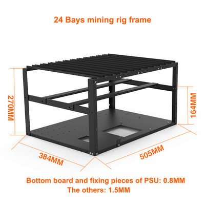 Newest 24 HDDs Mining Rig Frame Open Air Chia Coin Mining Machine Easy Assembly