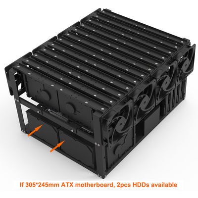 BTC ETH ZEC Cryptocurrency Mining Rig CHIA Miner HDD Mining Server Case Open Air Frame